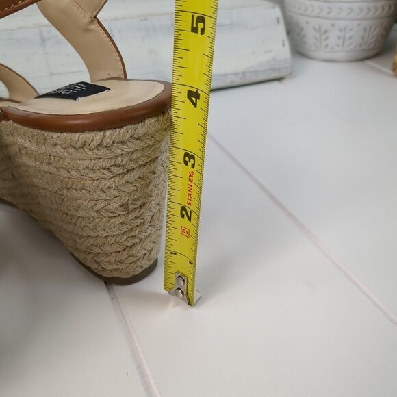 Jones New York Isotta Espadrille Brown Jute Woven Wedge Sandal Women's 10 - Picture 7 of 12